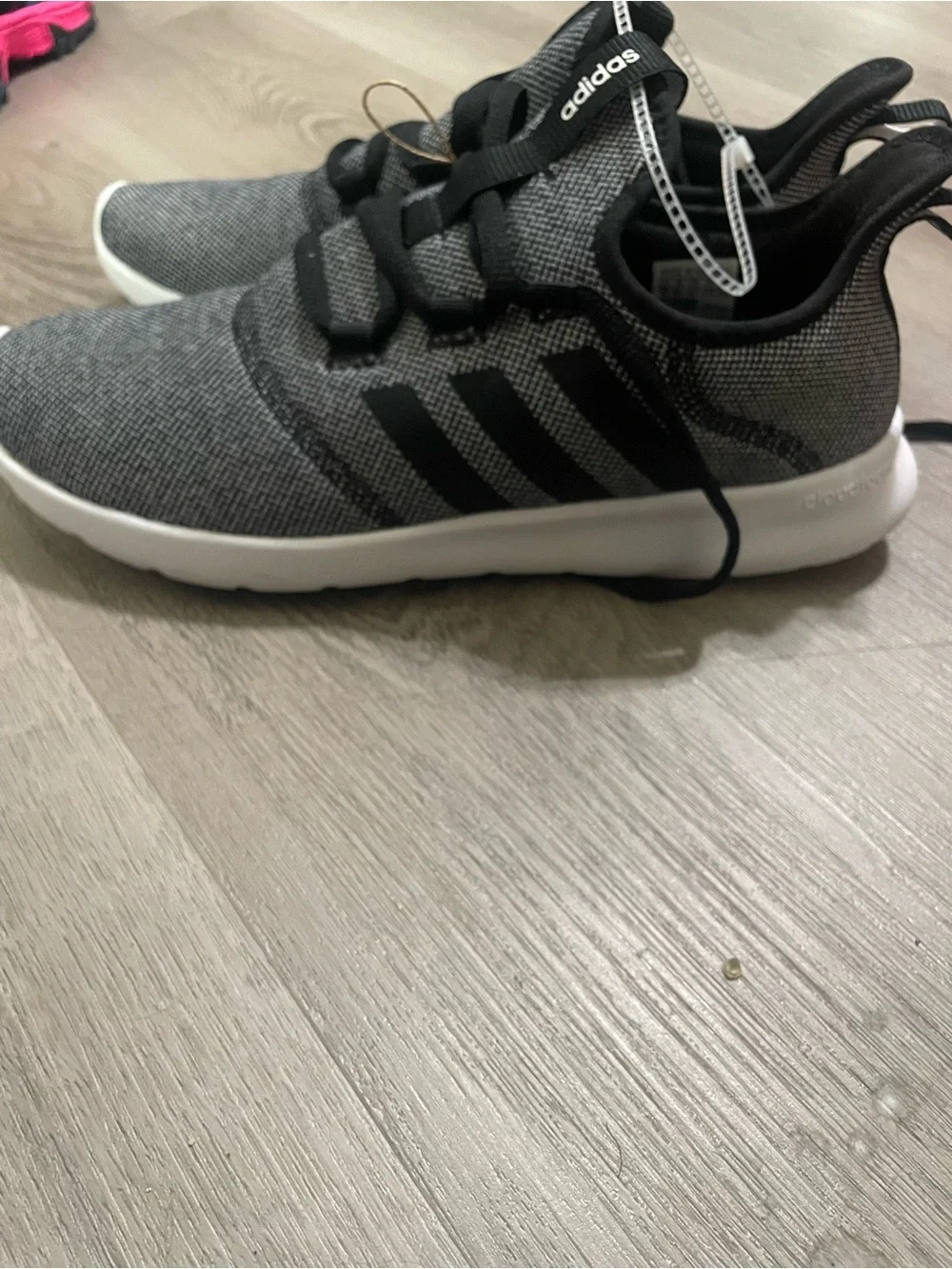 adidas Kids Grey & Black Athletic Sneaker